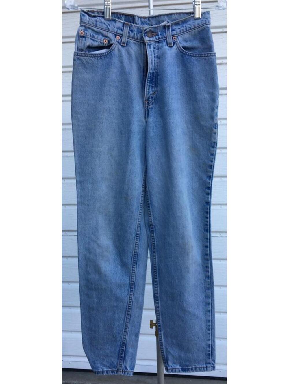 Vtg 90's Levi's 512 Women's Slim Fit Tapered Distressed Jeans 27x28